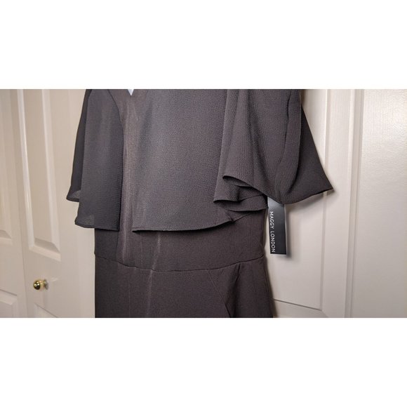 Maggie London Crepe Cold Shoulder Jumpsuit - Picture 4 of 8